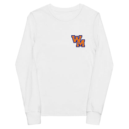 Performance | Youth Long Sleeve T-Shirt | West Memphis Community Christian College Gators | Vanguard Logo
