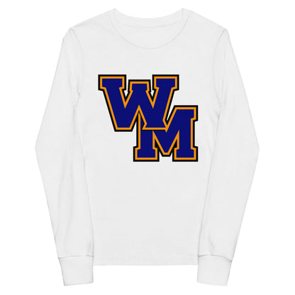 Performance | Youth Long Sleeve T-Shirt | West Memphis Community Christian College Gators | WM-Mark Logo