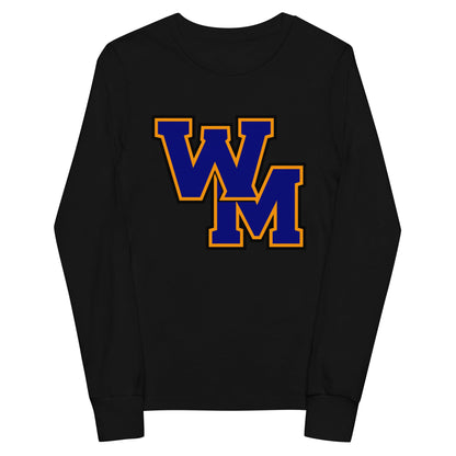 Performance | Youth Long Sleeve T-Shirt | West Memphis Community Christian College Gators | WM-Mark Logo