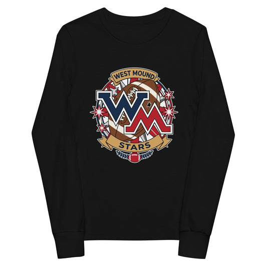 Performance | Youth Long Sleeve T-Shirt | West Mound Stars | Vanguard Logo