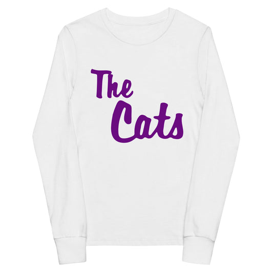 Performance | Youth Long Sleeve T-Shirt | Western Carolina Ultimate | Cats Wordmark Logo