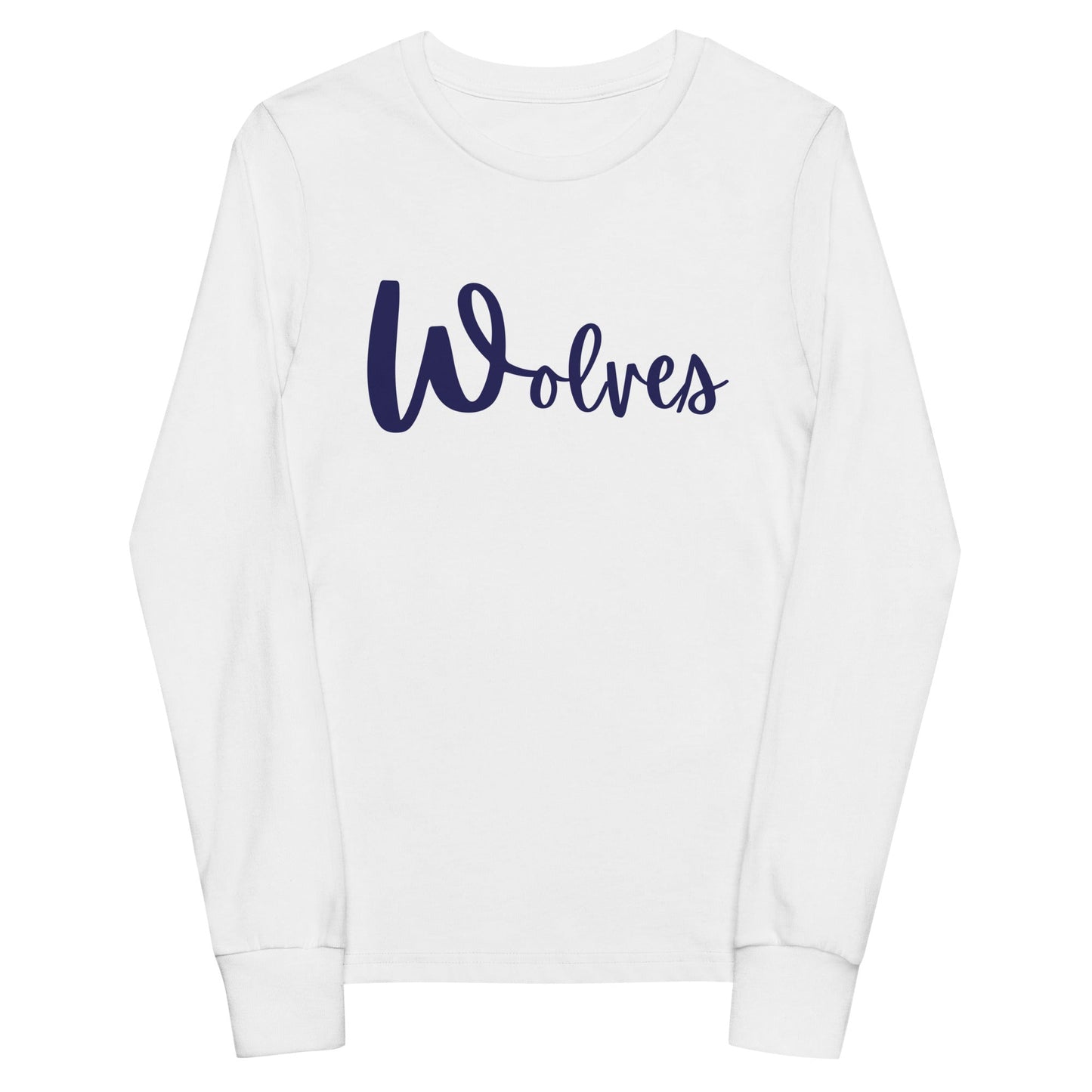 Performance | Youth Long Sleeve T-Shirt | White Mountain School | Script Logo