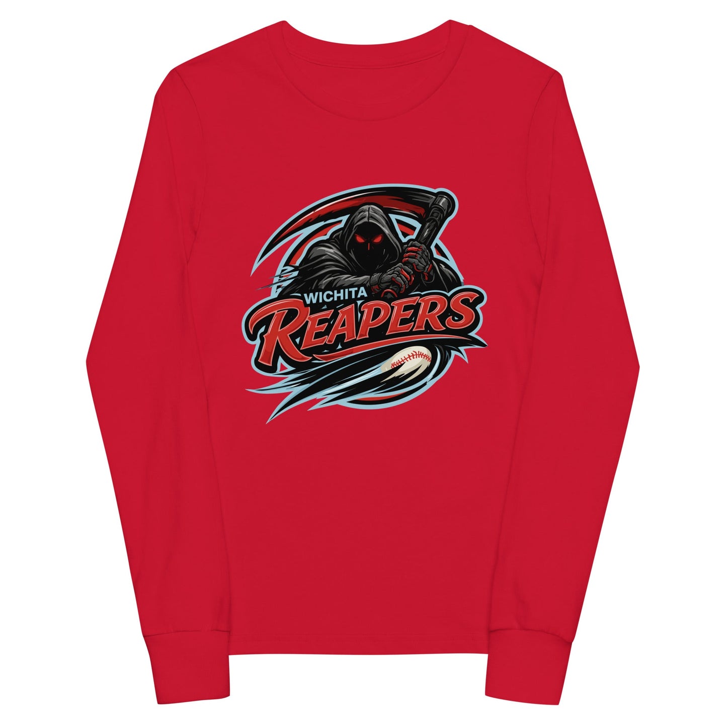Performance | Youth Long Sleeve T-Shirt | Wichita Reapers | Reaper Logo