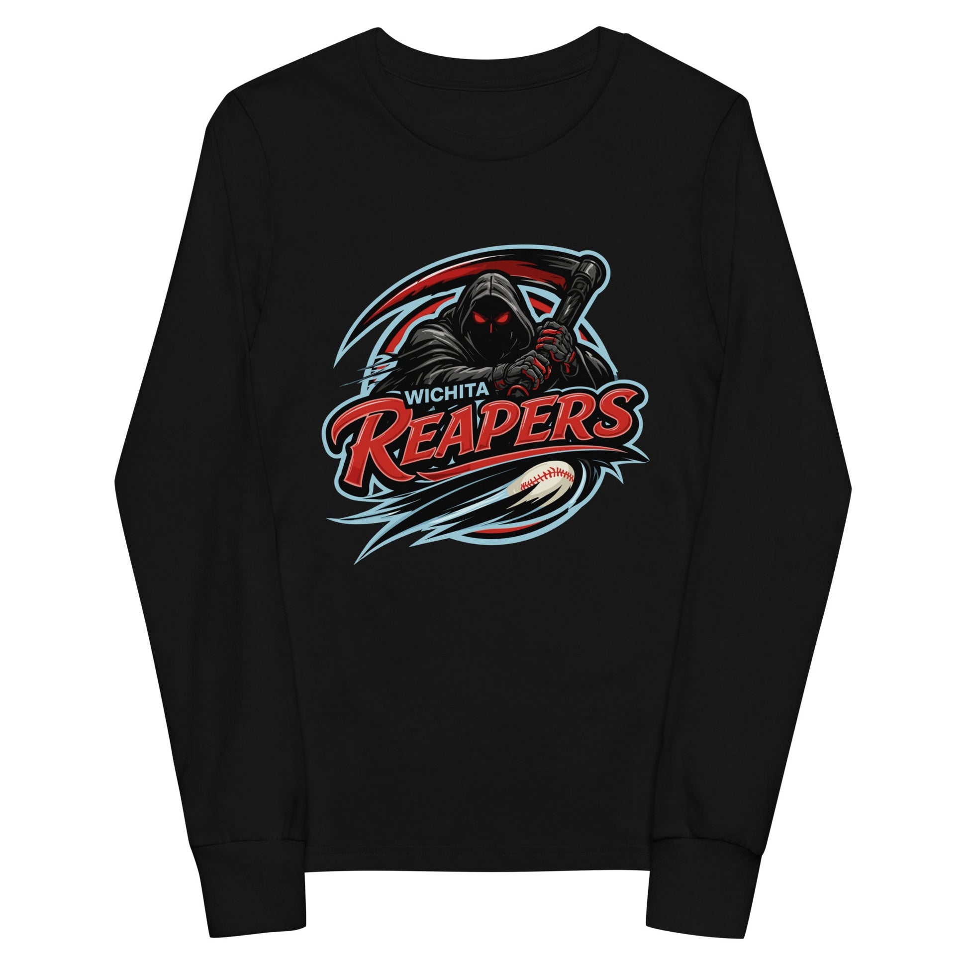 Performance | Youth Long Sleeve T-Shirt | Wichita Reapers | Reaper Logo