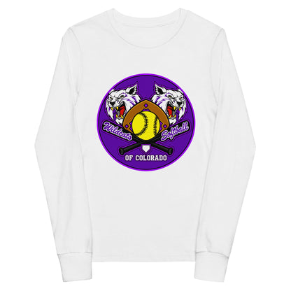 Performance | Youth Long Sleeve T-Shirt | Wildcats Softball | Badge Logo