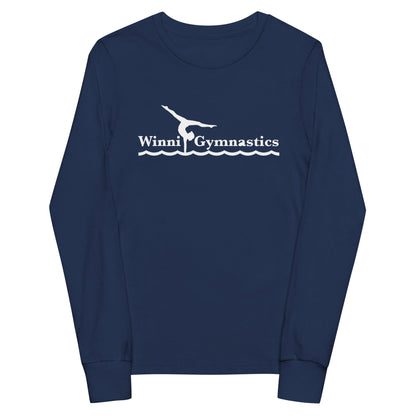 Performance | Youth Long Sleeve T-Shirt | Winni Gymnastics | Alt Logo