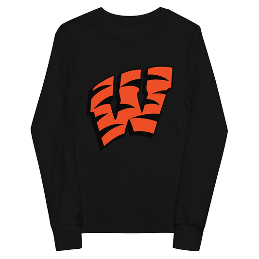 Performance | Youth Long Sleeve T-Shirt | Woodlake Boys Basketball | W Crest Logo