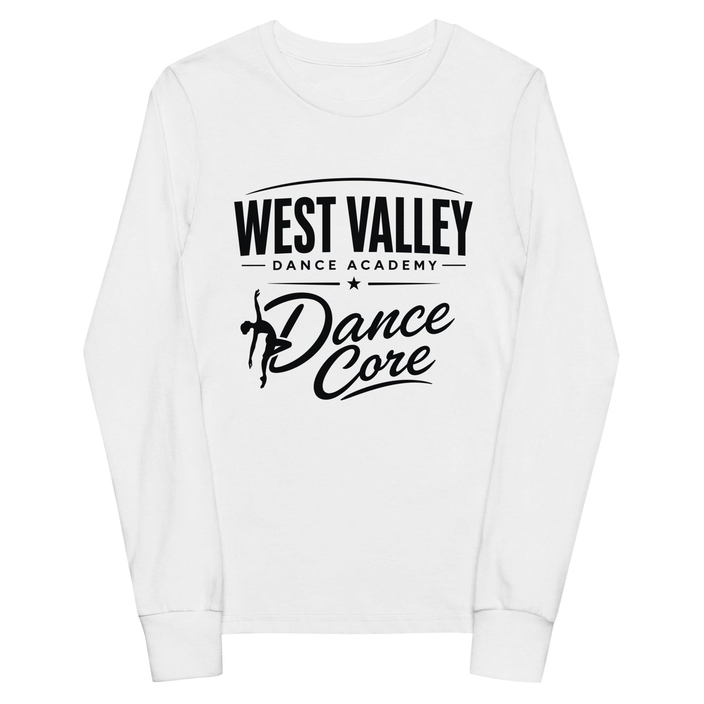 Performance | Youth Long Sleeve T-Shirt | WVDA Dance Core | Emblem Logo