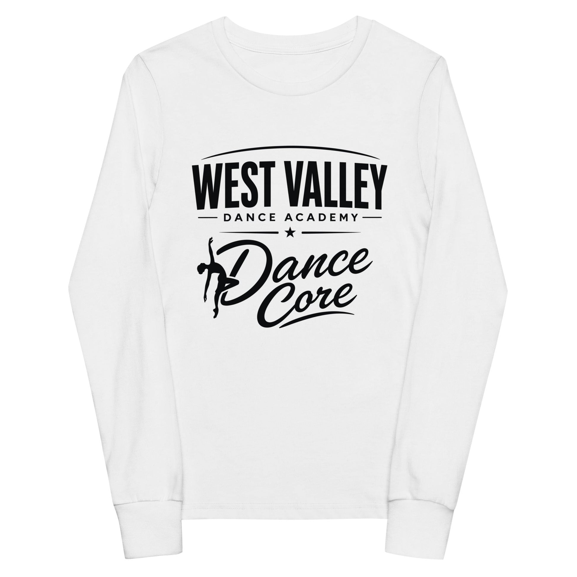 Performance | Youth Long Sleeve T-Shirt | WVDA Dance Core | Emblem Logo