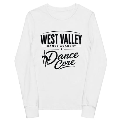 Performance | Youth Long Sleeve T-Shirt | WVDA Dance Core | Emblem Logo