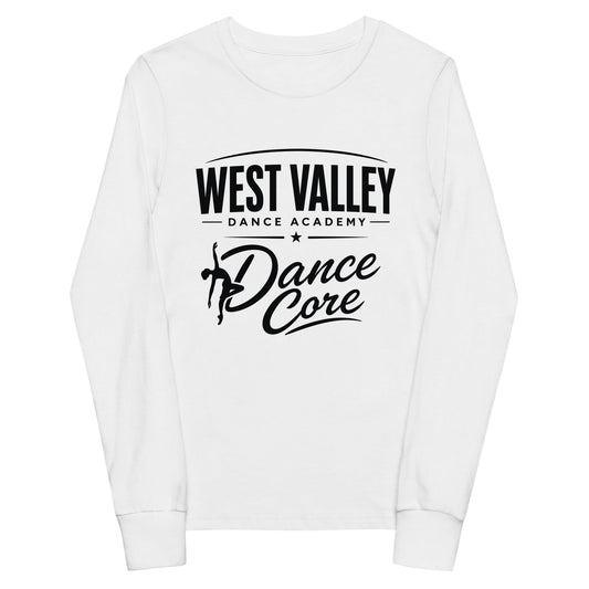 Performance | Youth Long Sleeve T-Shirt | WVDA Dance Core | Emblem Logo