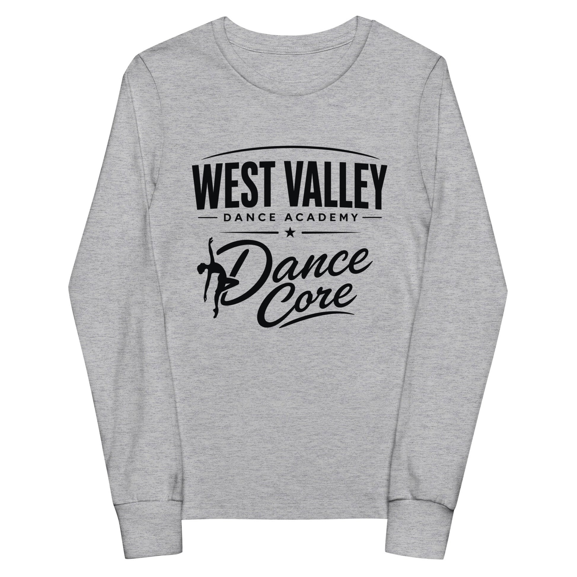 Performance | Youth Long Sleeve T-Shirt | WVDA Dance Core | Emblem Logo
