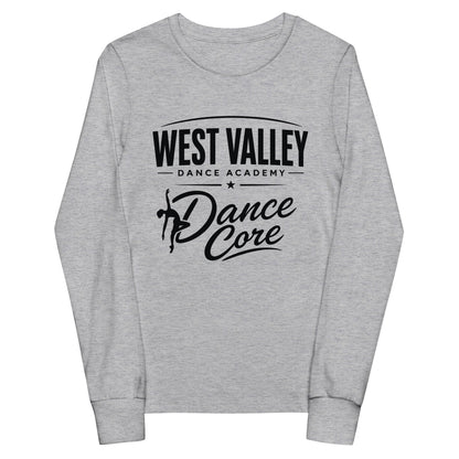 Performance | Youth Long Sleeve T-Shirt | WVDA Dance Core | Emblem Logo