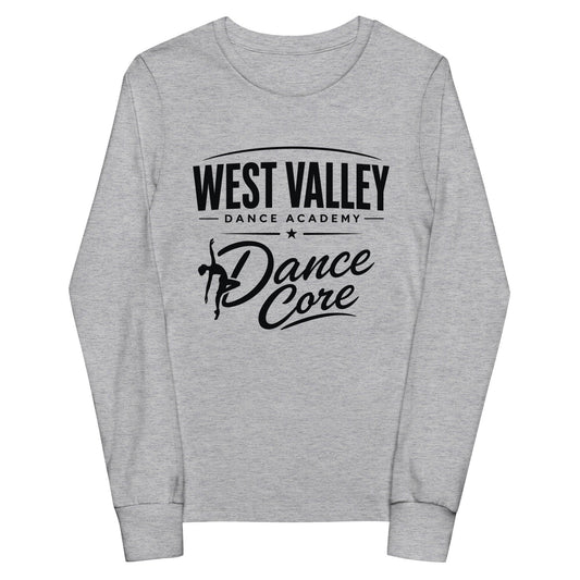 Performance | Youth Long Sleeve T-Shirt | WVDA Dance Core | Emblem Logo