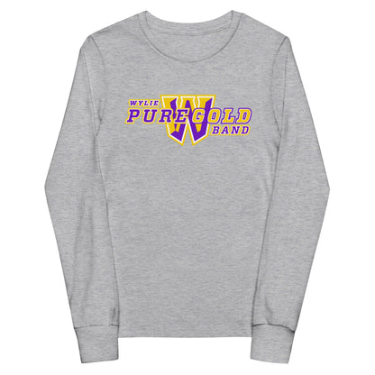 Performance | Youth Long Sleeve T-Shirt | Wylie ISD | Pure Gold Logo