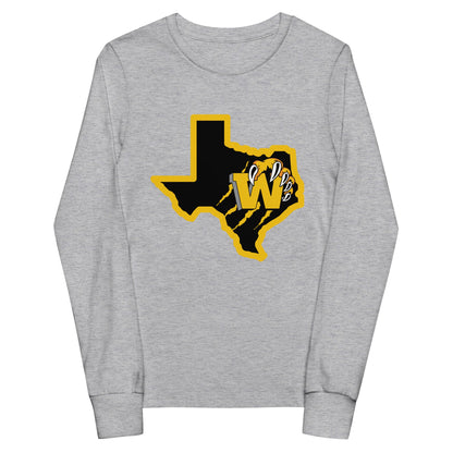 Performance | Youth Long Sleeve T-Shirt | WYSA | Texas Logo