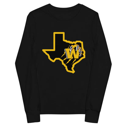 Performance | Youth Long Sleeve T-Shirt | WYSA | Texas Logo
