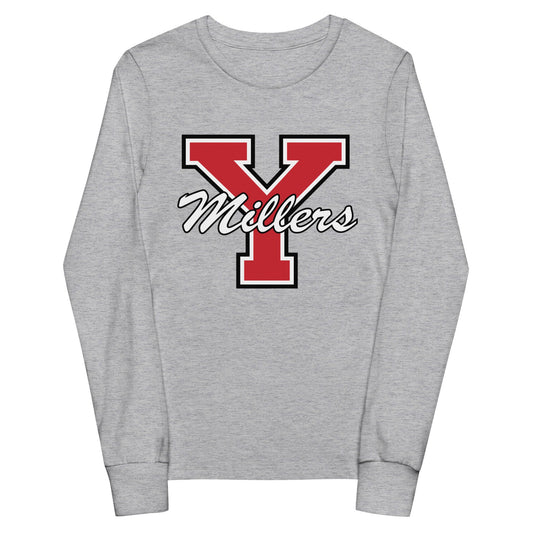 Performance | Youth Long Sleeve T-Shirt | Yukon Student Council | Crest Logo
