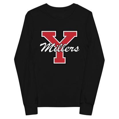 Performance | Youth Long Sleeve T-Shirt | Yukon Student Council | Crest Logo