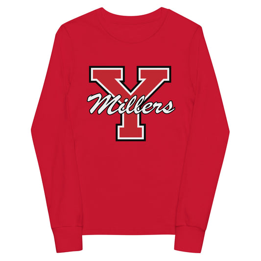 Performance | Youth Long Sleeve T-Shirt | Yukon Student Council | Crest Logo