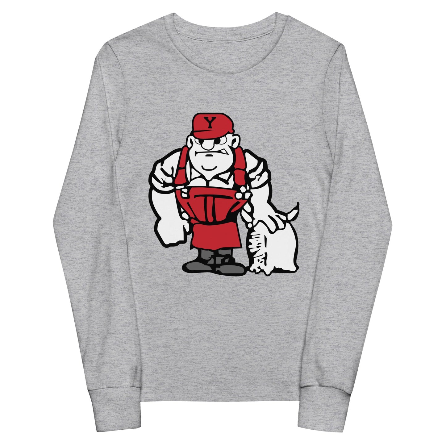 Performance | Youth Long Sleeve T-Shirt | Yukon Student Council | Mascot Logo