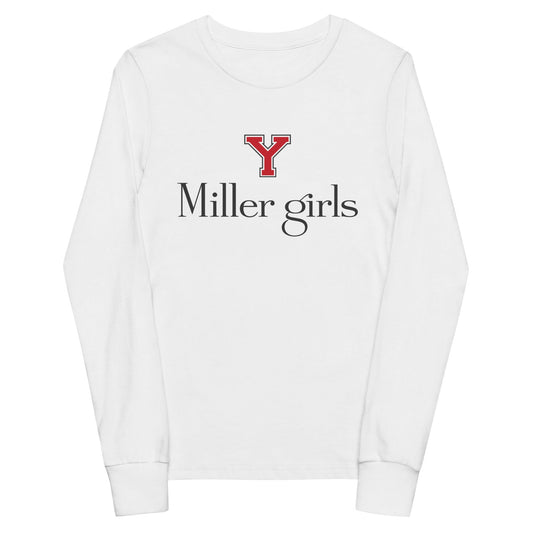 Performance | Youth Long Sleeve T-Shirt | Yukon Student Council | Miller Girls Logo