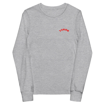 Performance | Youth Long Sleeve T-Shirt | Yukon Student Council | Script Logo