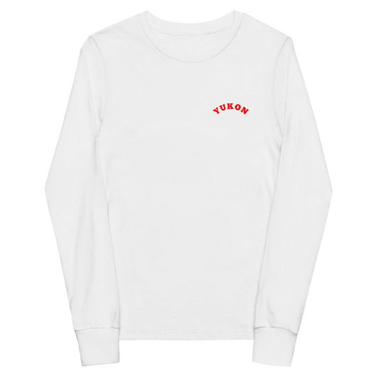 Performance | Youth Long Sleeve T-Shirt | Yukon Student Council | Script Logo