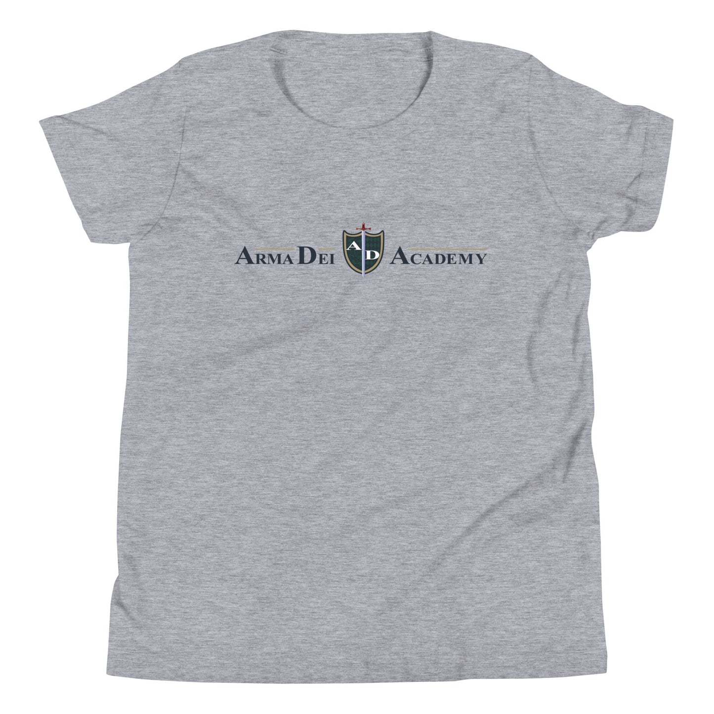 Performance | Youth T-Shirt | Arma Dei Academy | Text Shield Logo