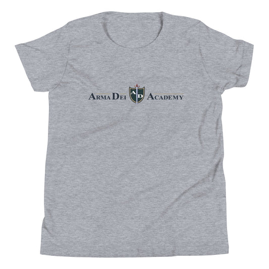 Performance | Youth T-Shirt | Arma Dei Academy | Text Shield Logo