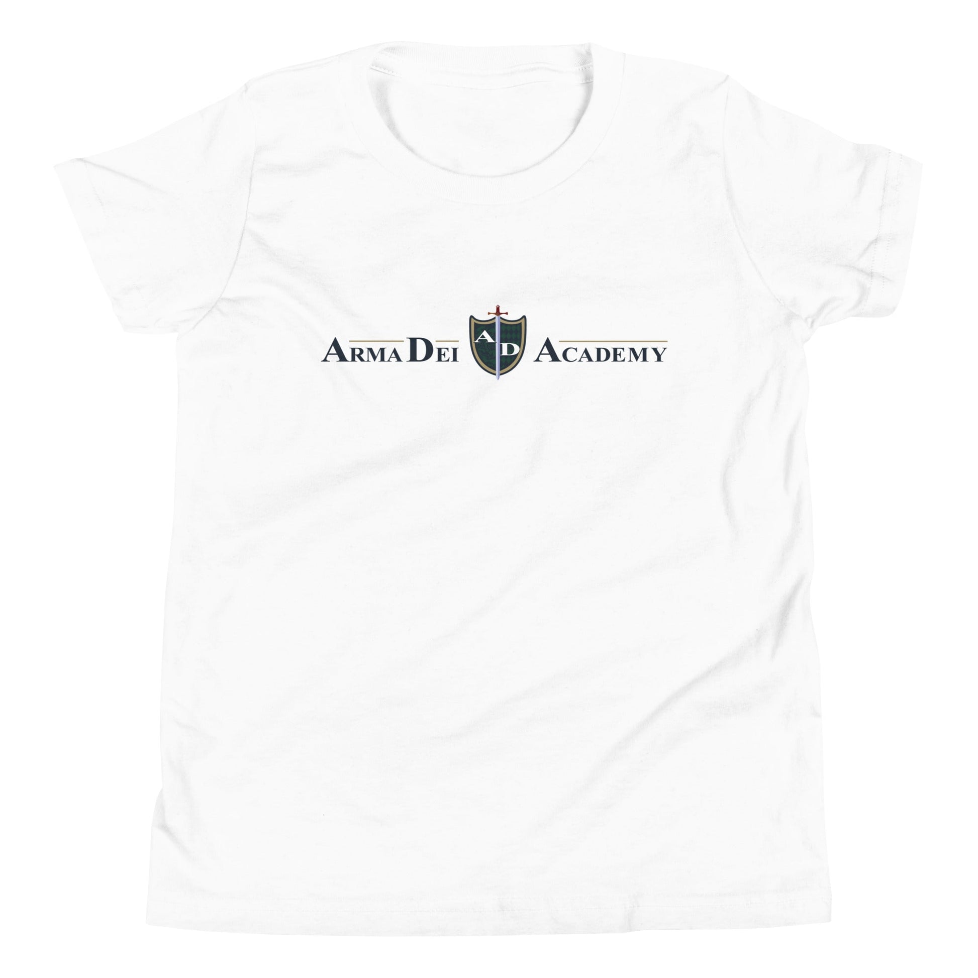 Performance | Youth T-Shirt | Arma Dei Academy | Text Shield Logo