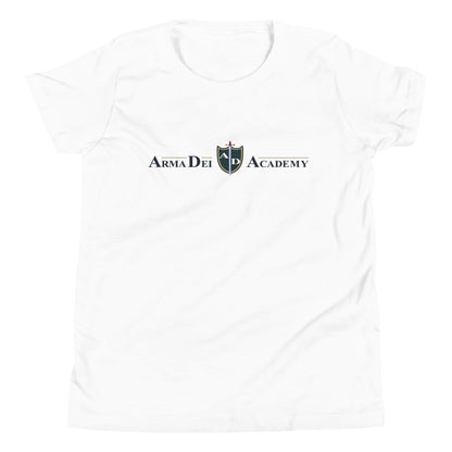 Performance | Youth T-Shirt | Arma Dei Academy | Text Shield Logo