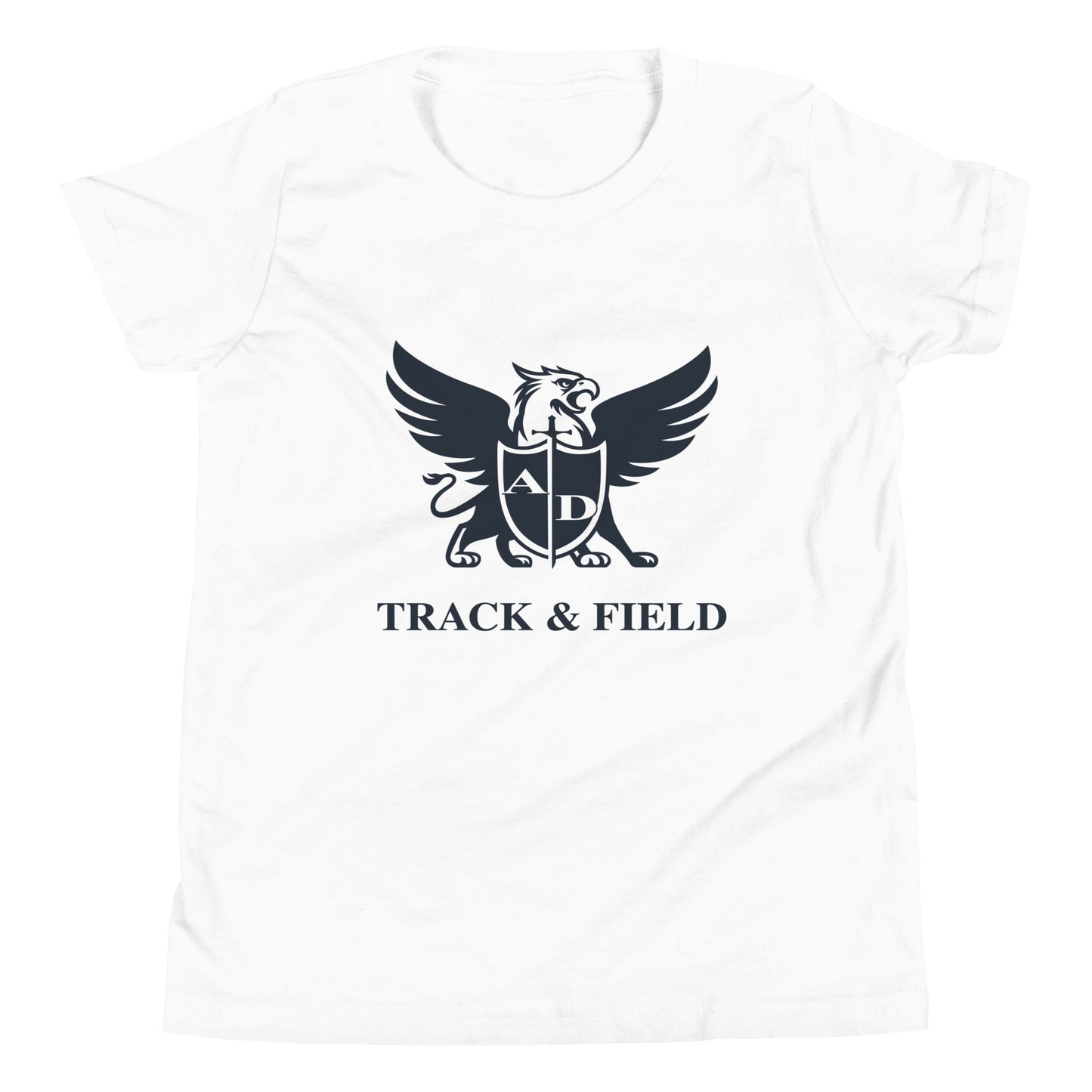 Performance | Youth T-Shirt | Arma Dei Academy Track and Field | Griffin Logo