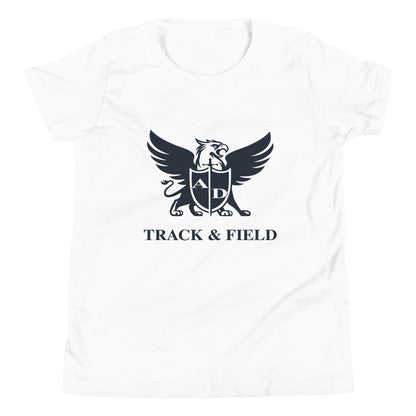 Performance | Youth T-Shirt | Arma Dei Academy Track and Field | Griffin Logo