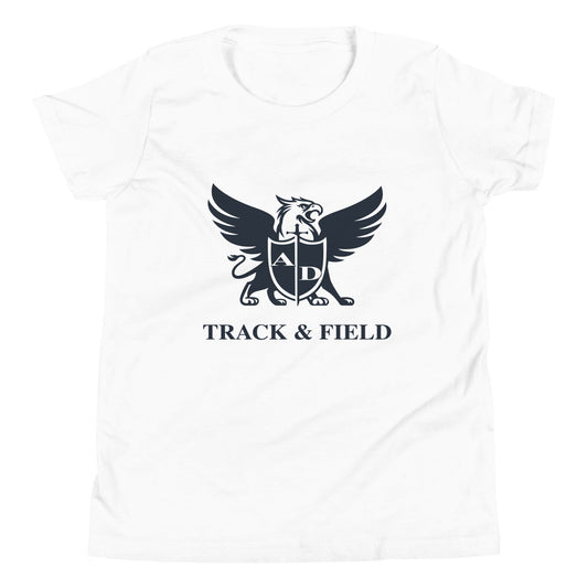 Performance | Youth T-Shirt | Arma Dei Academy Track and Field | Griffin Logo