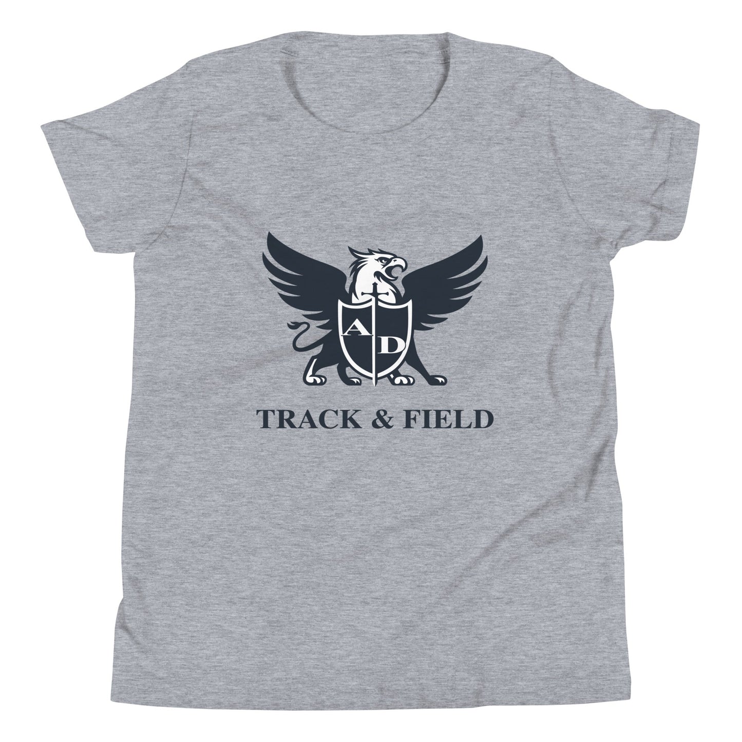 Performance | Youth T-Shirt | Arma Dei Academy Track and Field | Griffin Logo