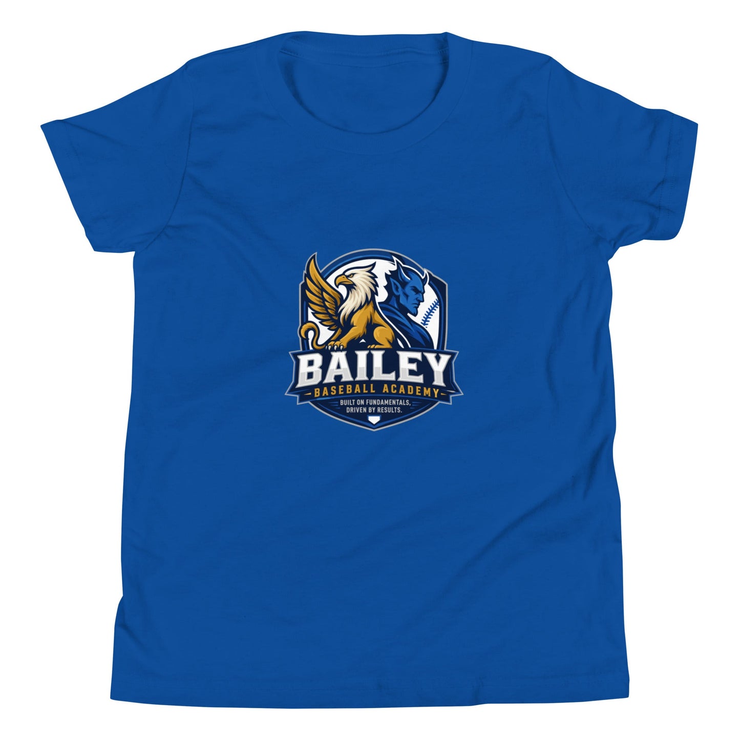 Performance | Youth T-Shirt | Bailey Baseball Academy | Shield Logo
