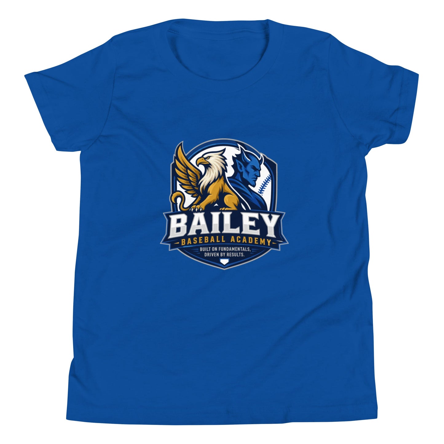 Performance | Youth T-Shirt | Bailey Baseball Academy | Shield Logo