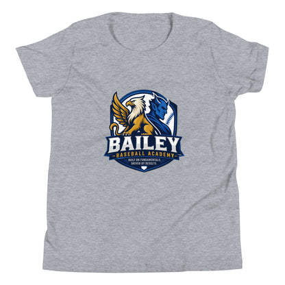 Performance | Youth T-Shirt | Bailey Baseball Academy | Shield Logo