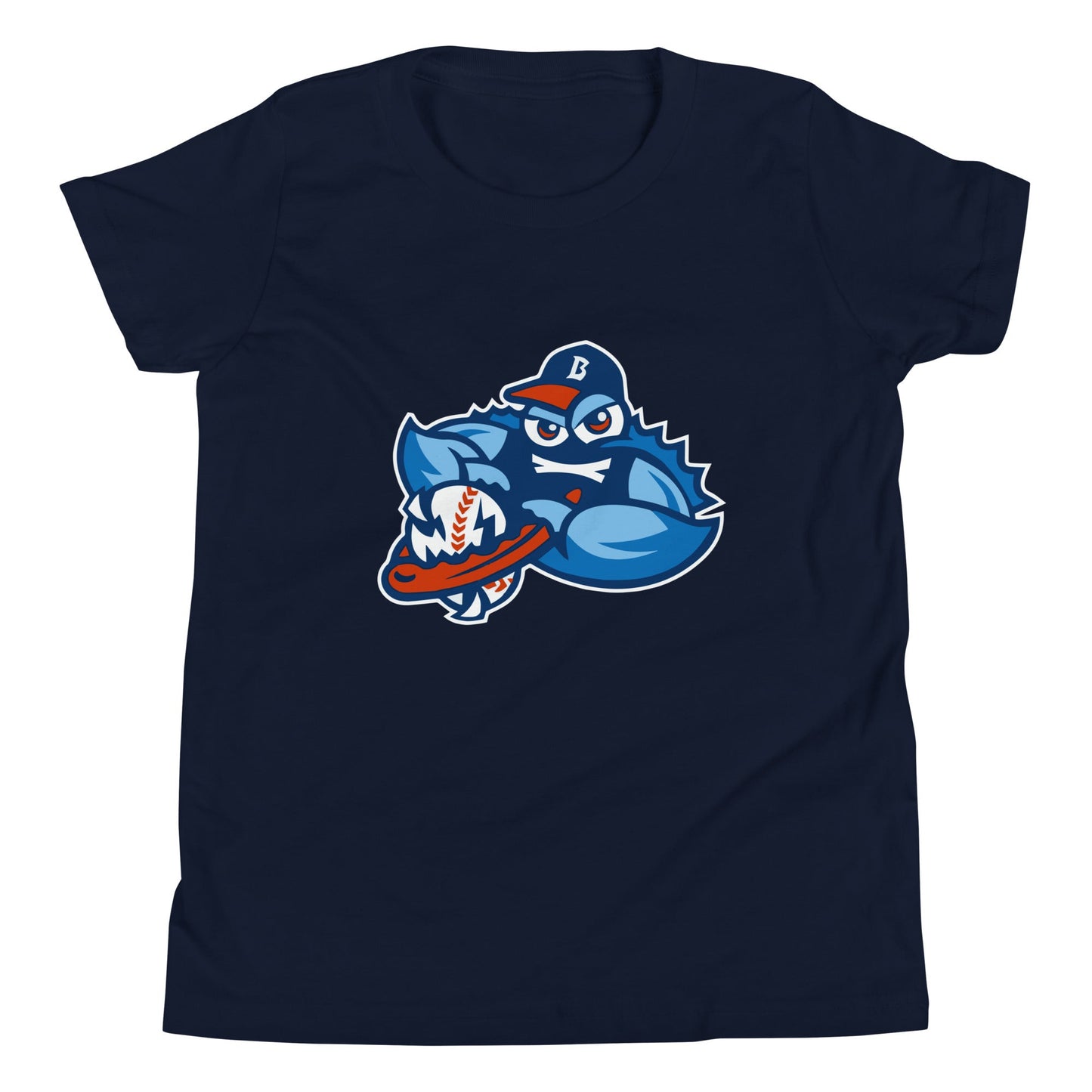 Performance | Youth T-Shirt | Bellport BlueClaws | Mascot Logo