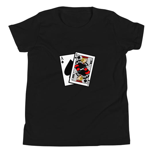 Performance | Youth T-Shirt | Blackjack’s Roller Hockey | Royal Spade Crest Logo