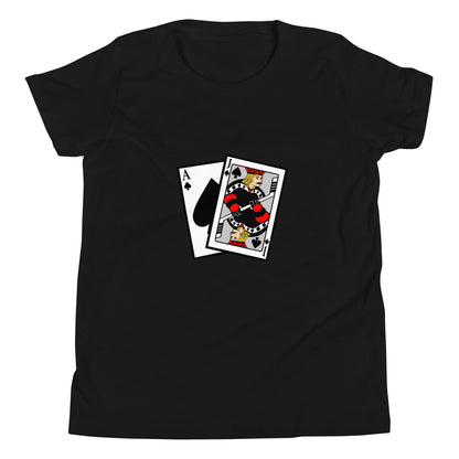 Performance | Youth T-Shirt | Blackjack’s Roller Hockey | Royal Spade Crest Logo