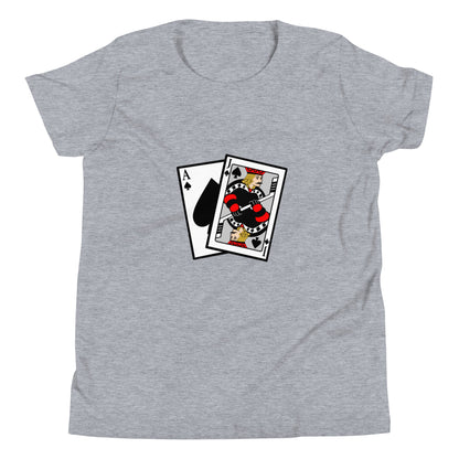 Performance | Youth T-Shirt | Blackjack’s Roller Hockey | Royal Spade Crest Logo