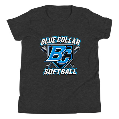 Performance | Youth T-Shirt | Blue Collar Softball 2034 | Shield Logo