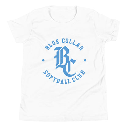 Performance | Youth T-Shirt | Blue Collar Softball 2034 | Varsity Logo