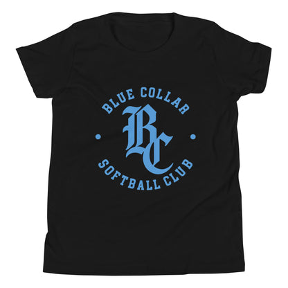 Performance | Youth T-Shirt | Blue Collar Softball 2034 | Varsity Logo