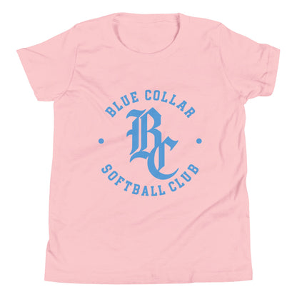 Performance | Youth T-Shirt | Blue Collar Softball 2034 | Varsity Logo
