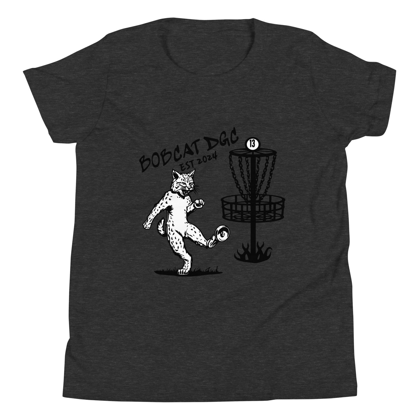 Performance | Youth T-Shirt | Bobcat DGC | Predator Disc Golf Logo