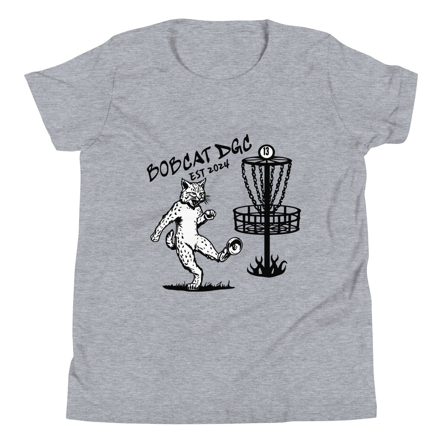 Performance | Youth T-Shirt | Bobcat DGC | Predator Disc Golf Logo