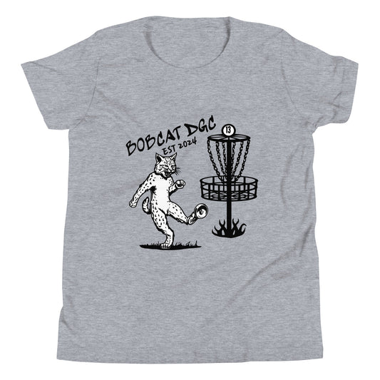 Performance | Youth T-Shirt | Bobcat DGC | Predator Disc Golf Logo